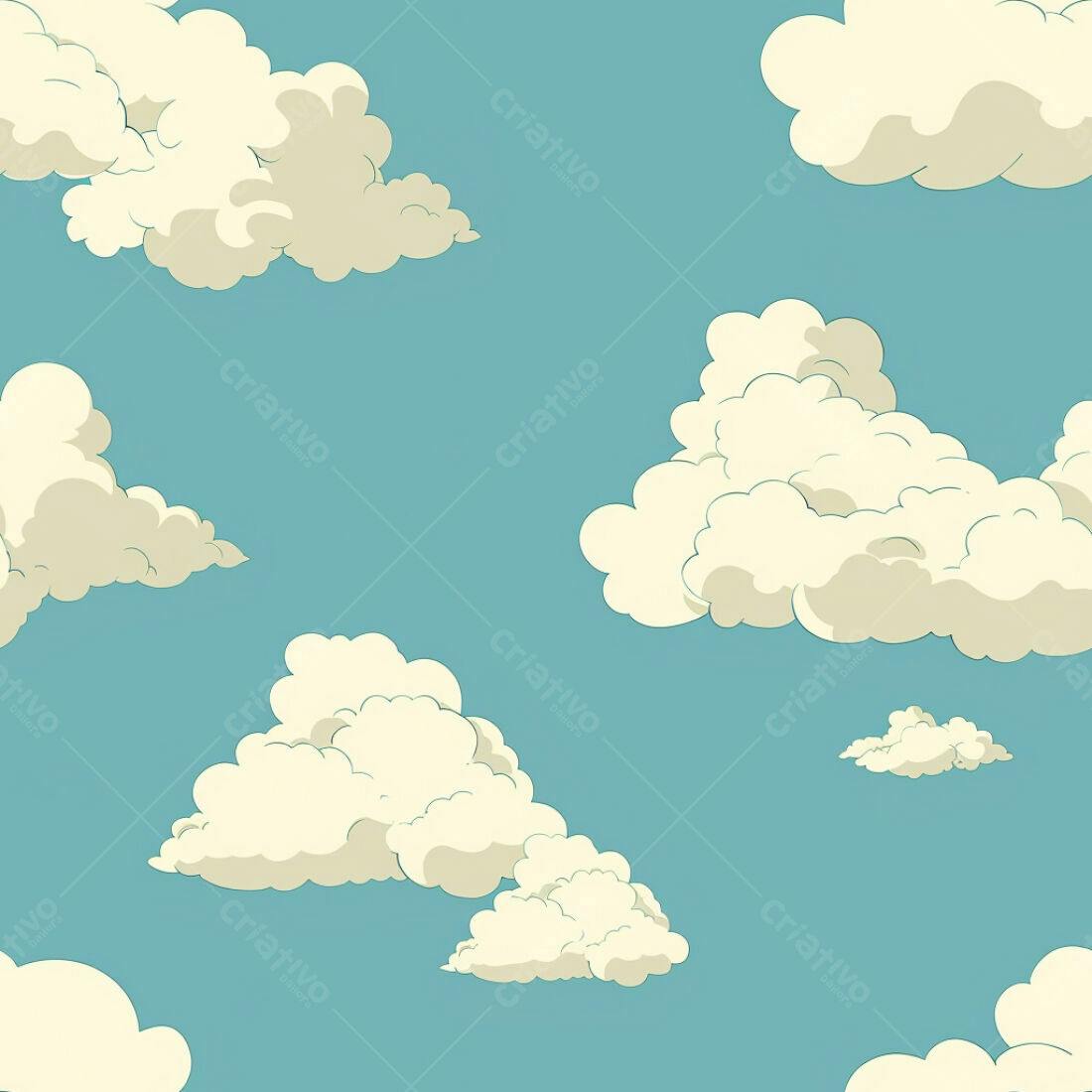 Textura Nuvens Pastel para Fundo