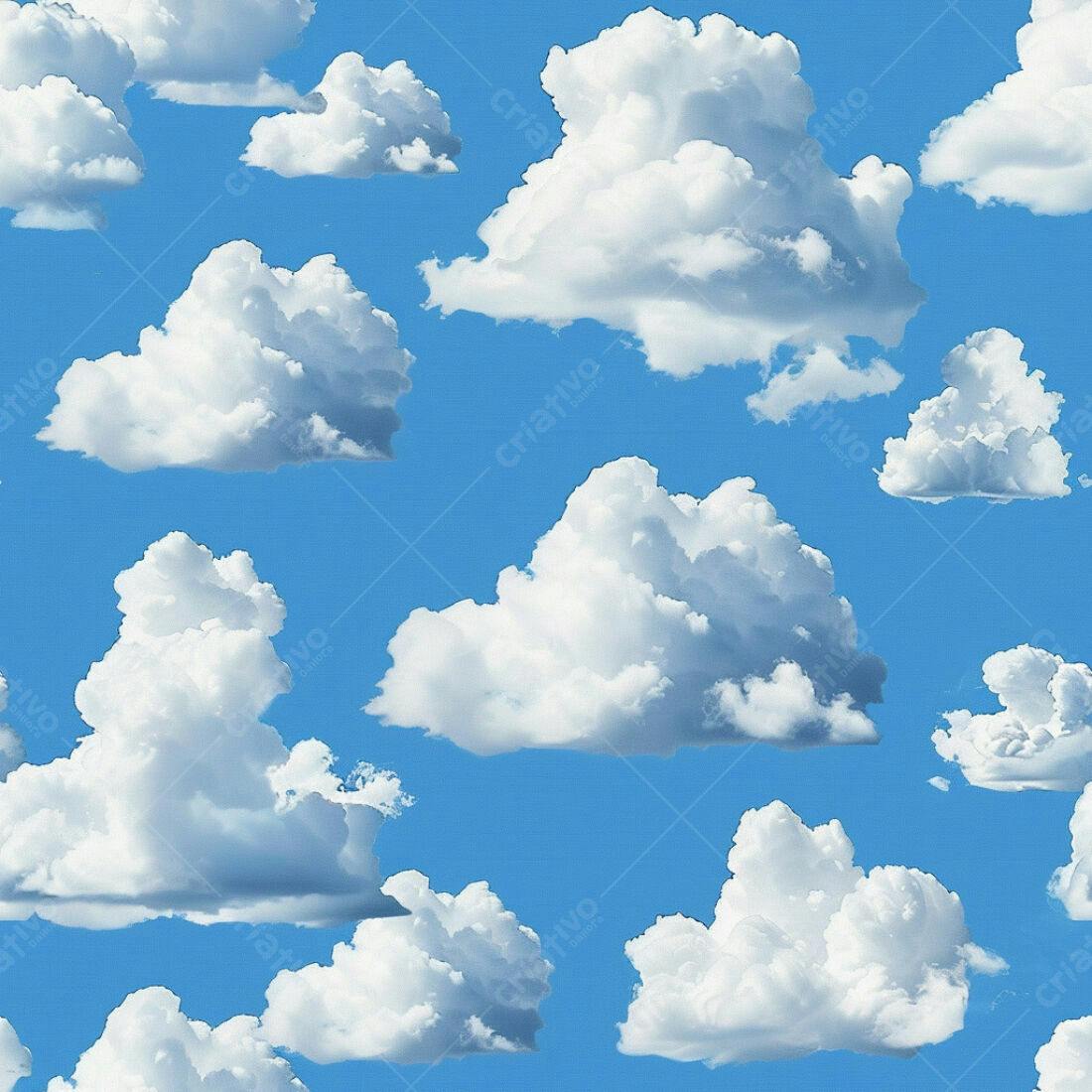 Textura céu azul com nuvens para fundo
