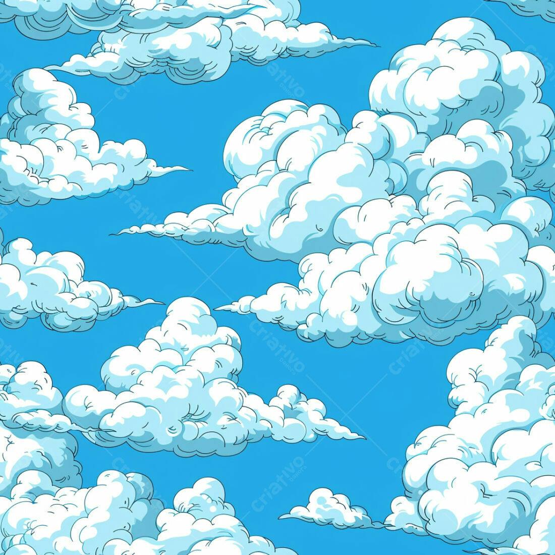 Textura Nuvens para Fundo Desenho