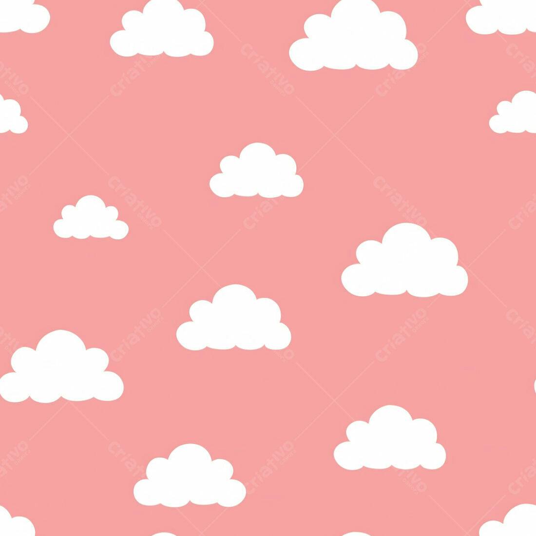 Textura Nuvens Rosa para Fundo Infantil