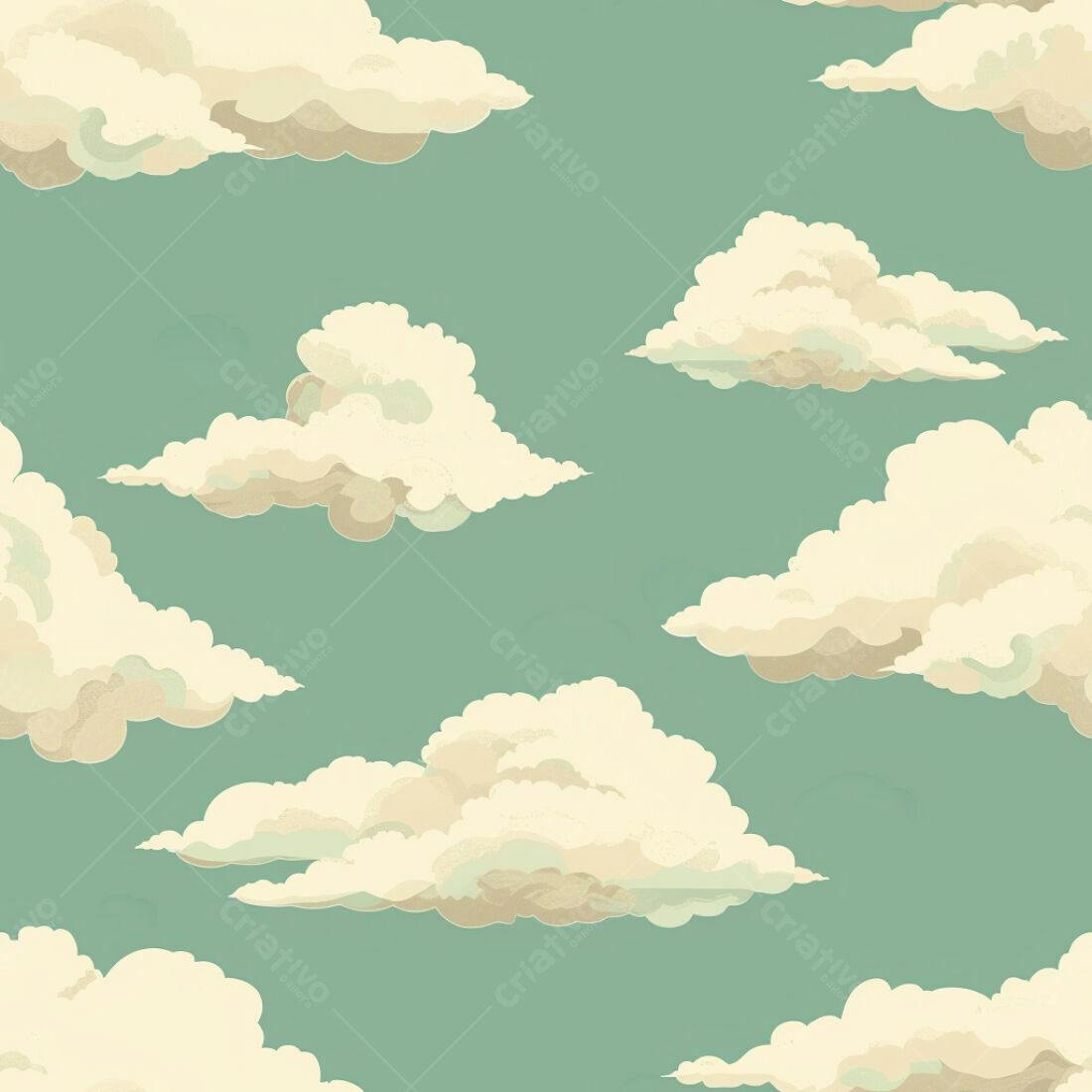 Textura Nuvens Pastel para Fundo