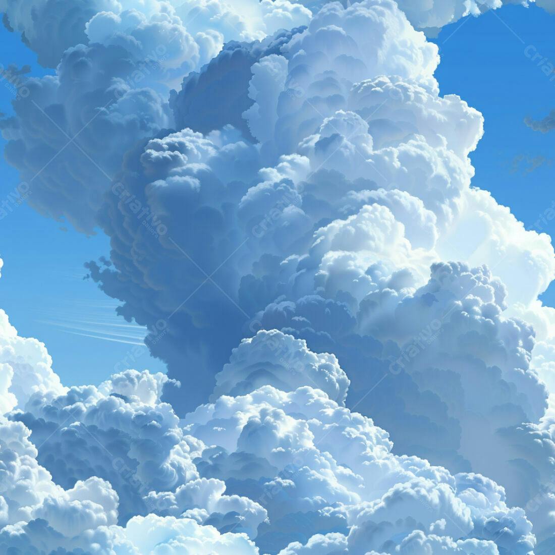 Textura Nuvens Brancas para Fundo Celeste