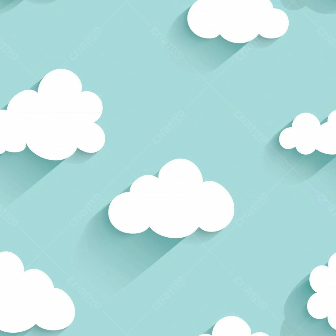 Textura Nuvens Brancas para Fundo Infantil