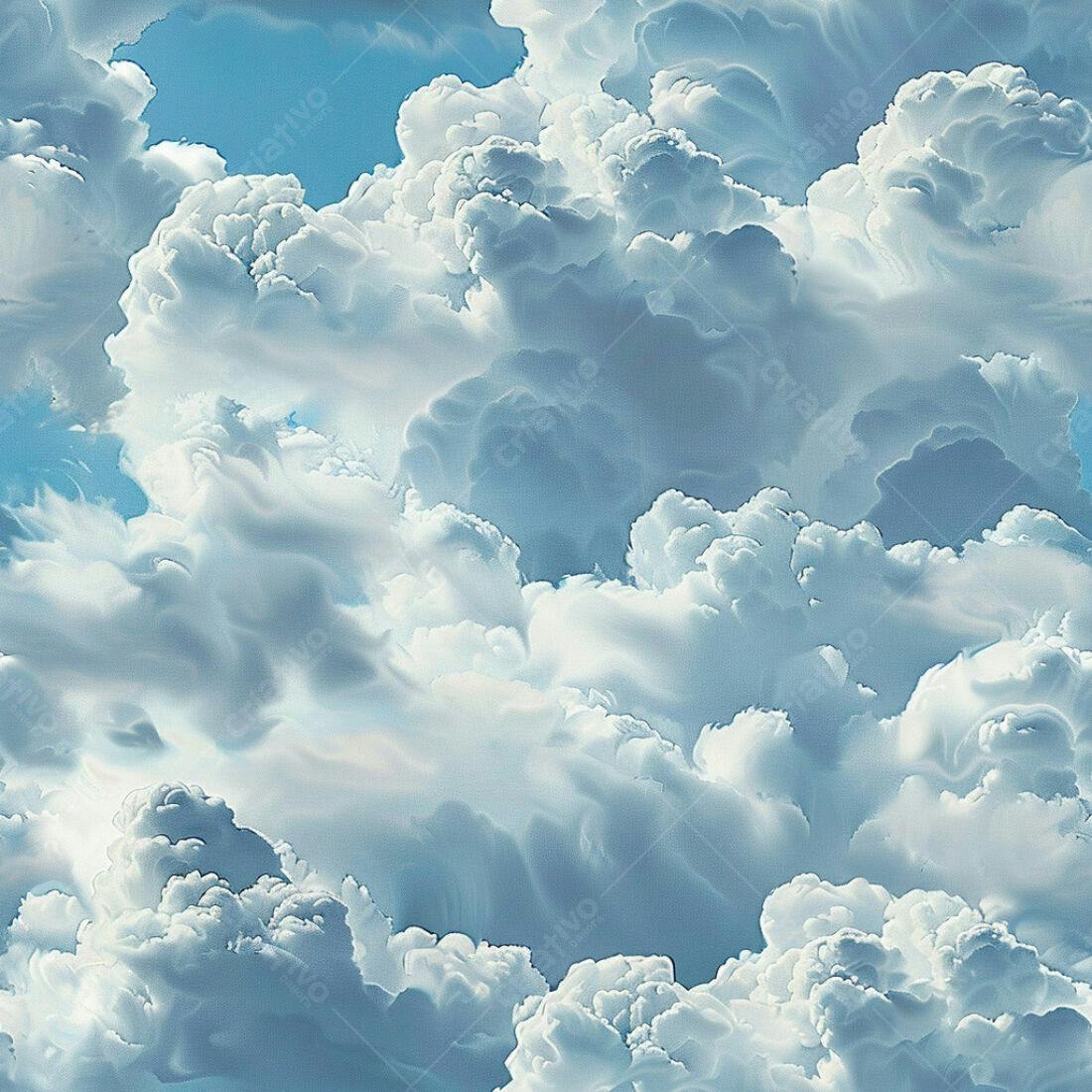 Textura Nuvens Claras para Fundo