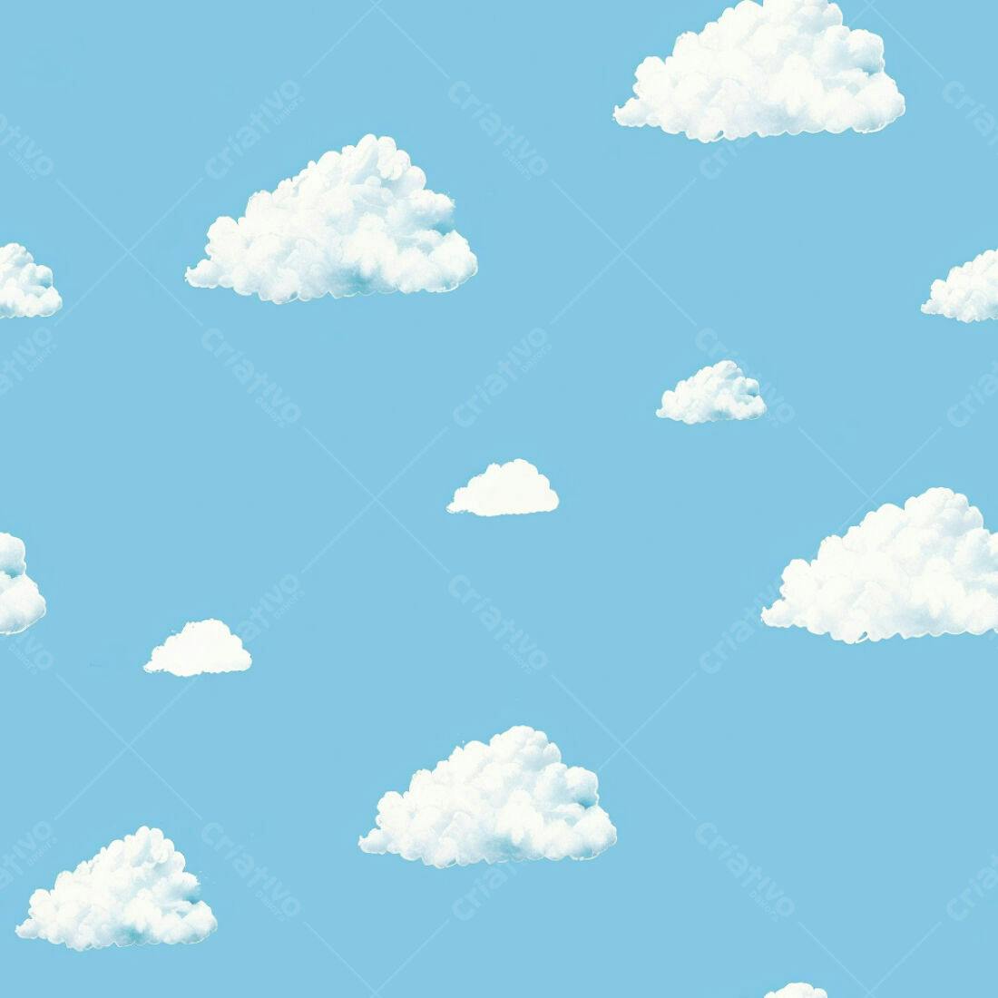 Textura Nuvens Brancas para Fundo Infantil