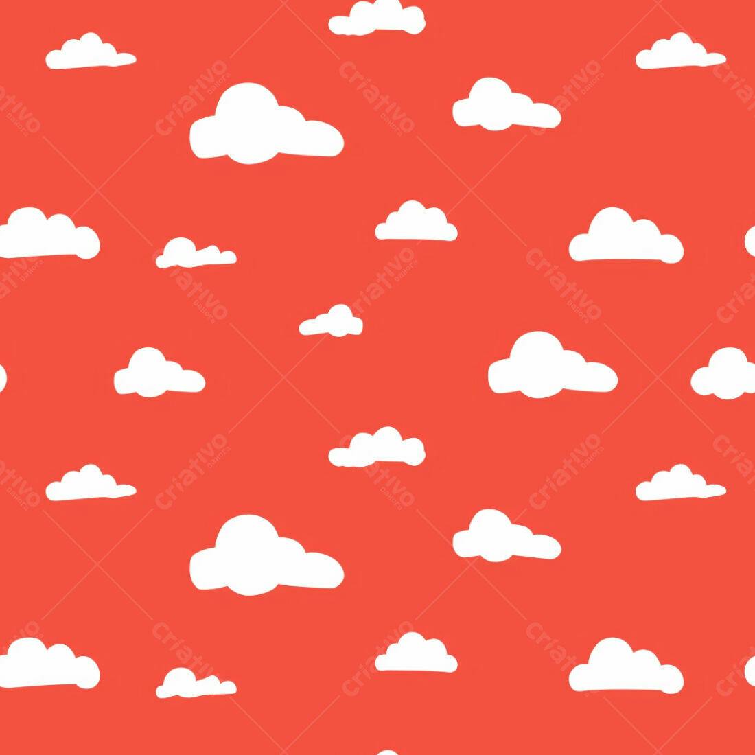 Textura Nuvens Brancas para Fundo Infantil