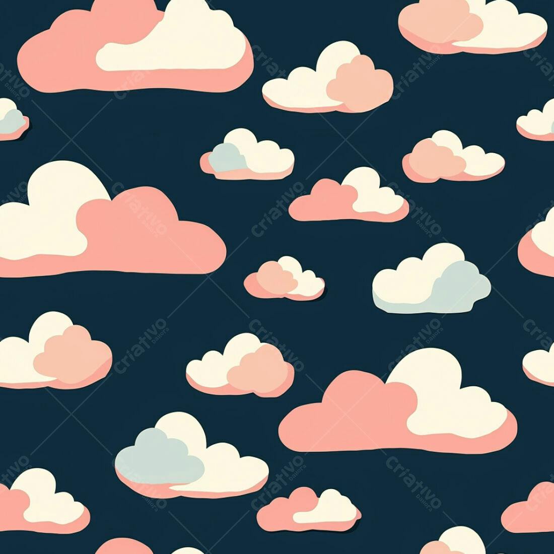 Textura Nuvens Rosa e Bege para Fundo