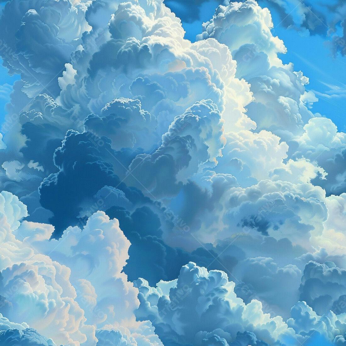 Textura Nuvem Azul para Fundo Celeste