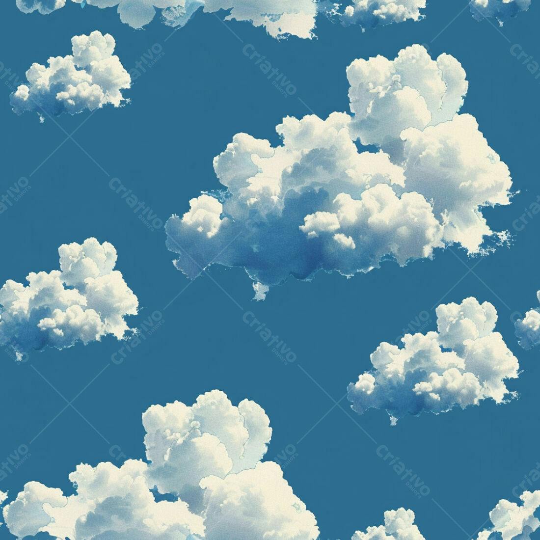 Textura Nuvens Brancas para Fundo