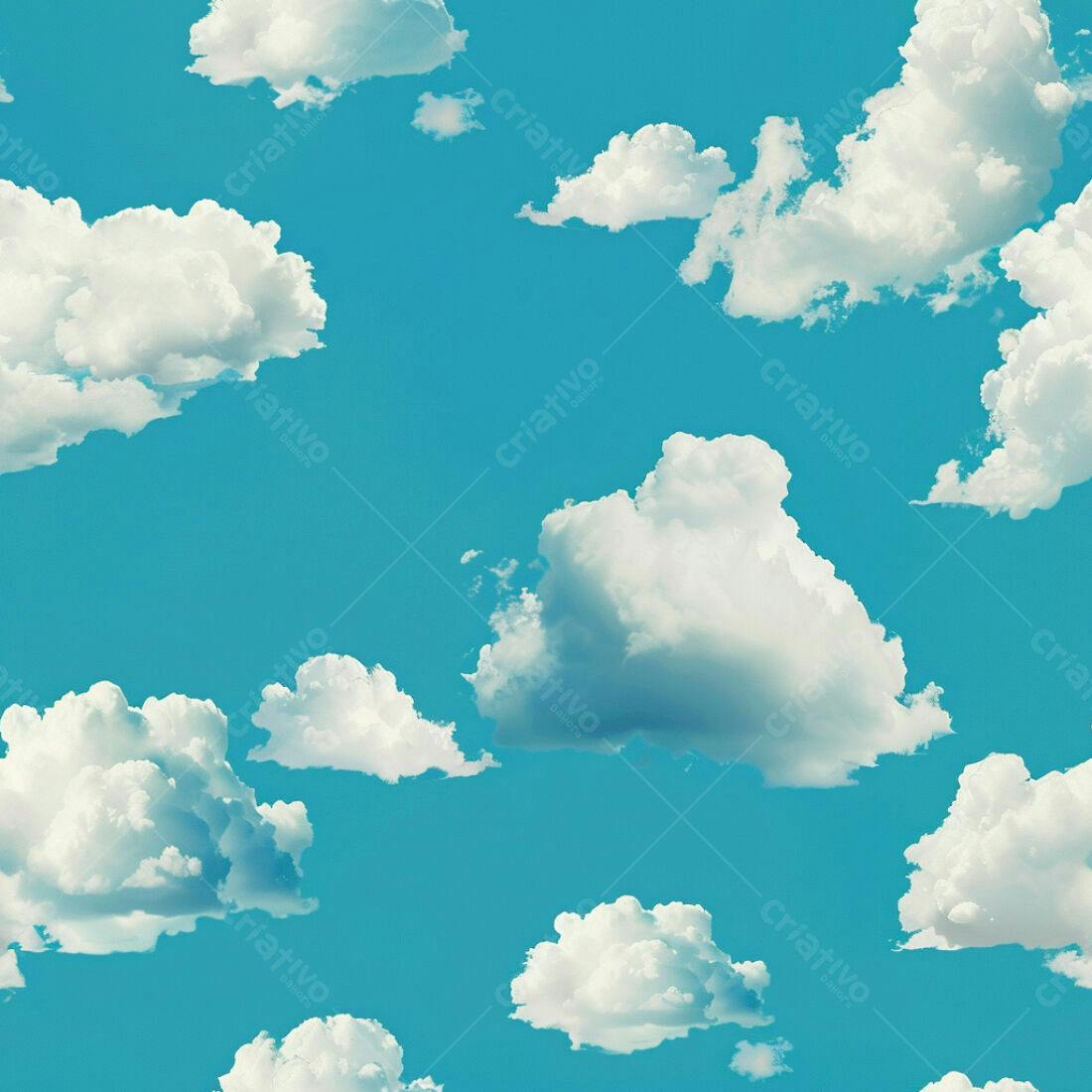 Textura céu azul com nuvens para fundo