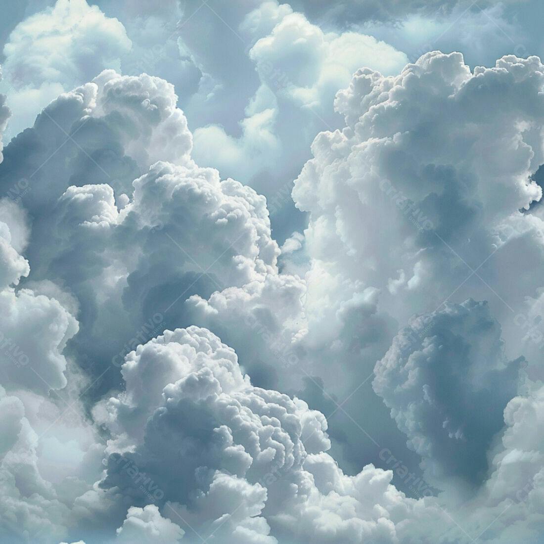 Textura Nuvens Cinza e Branca para Fundo
