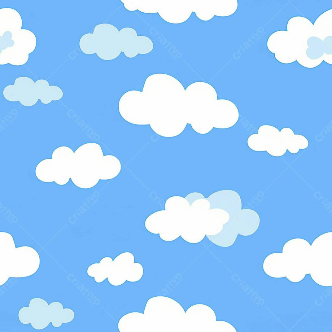 Textura céu azul com nuvens brancas para fundo
