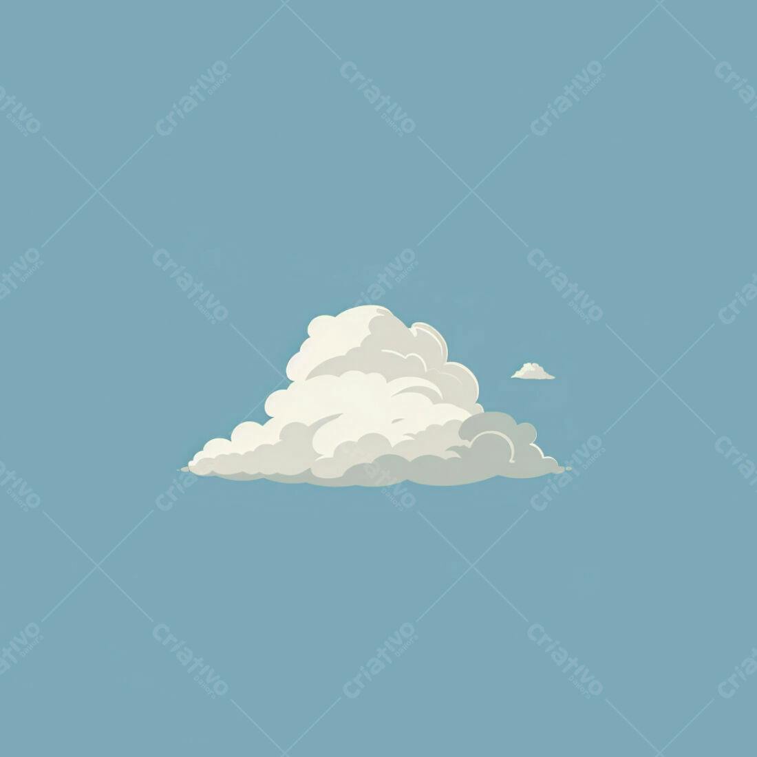 Textura Nuvem Branca para Fundo de Desenho