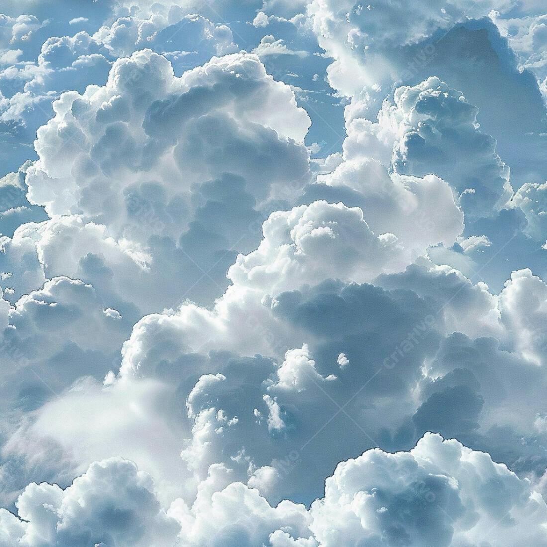 Textura Nuvens Claras para Fundo