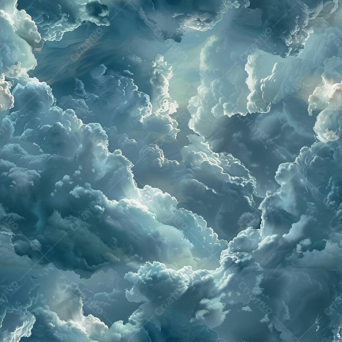 Textura Nuvens Azuladas para Fundo