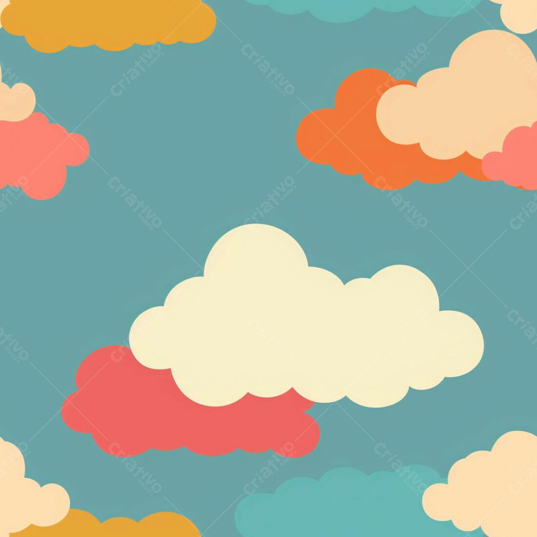 Textura Nuvens Coloridas para Fundo