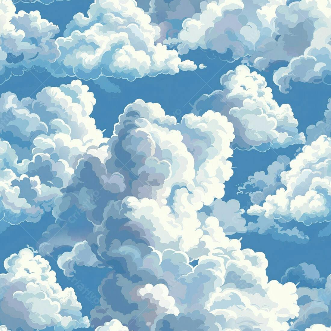 Textura Céu com Nuvens para Fundo