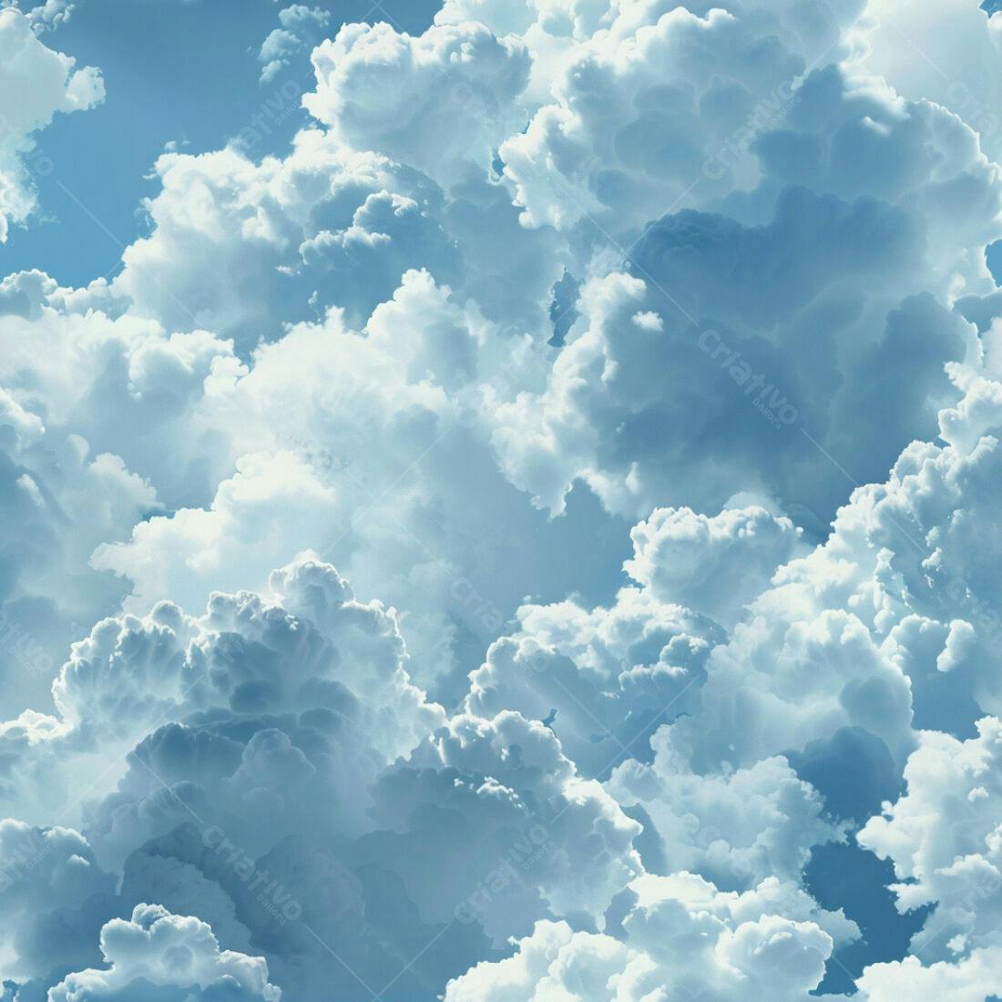Textura céu azul com nuvens para fundo