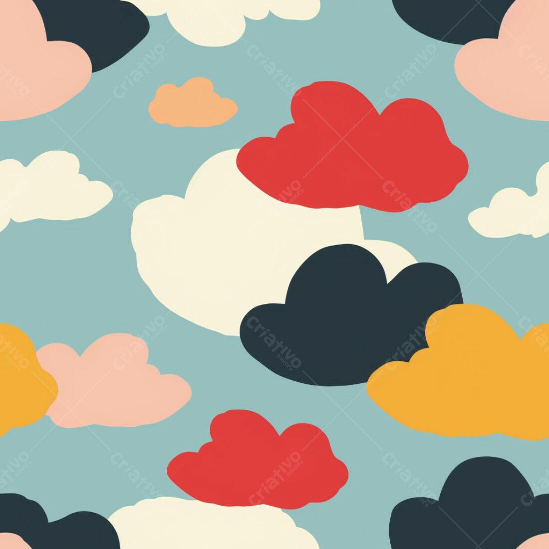 Textura Nuvens Coloridas para Fundo