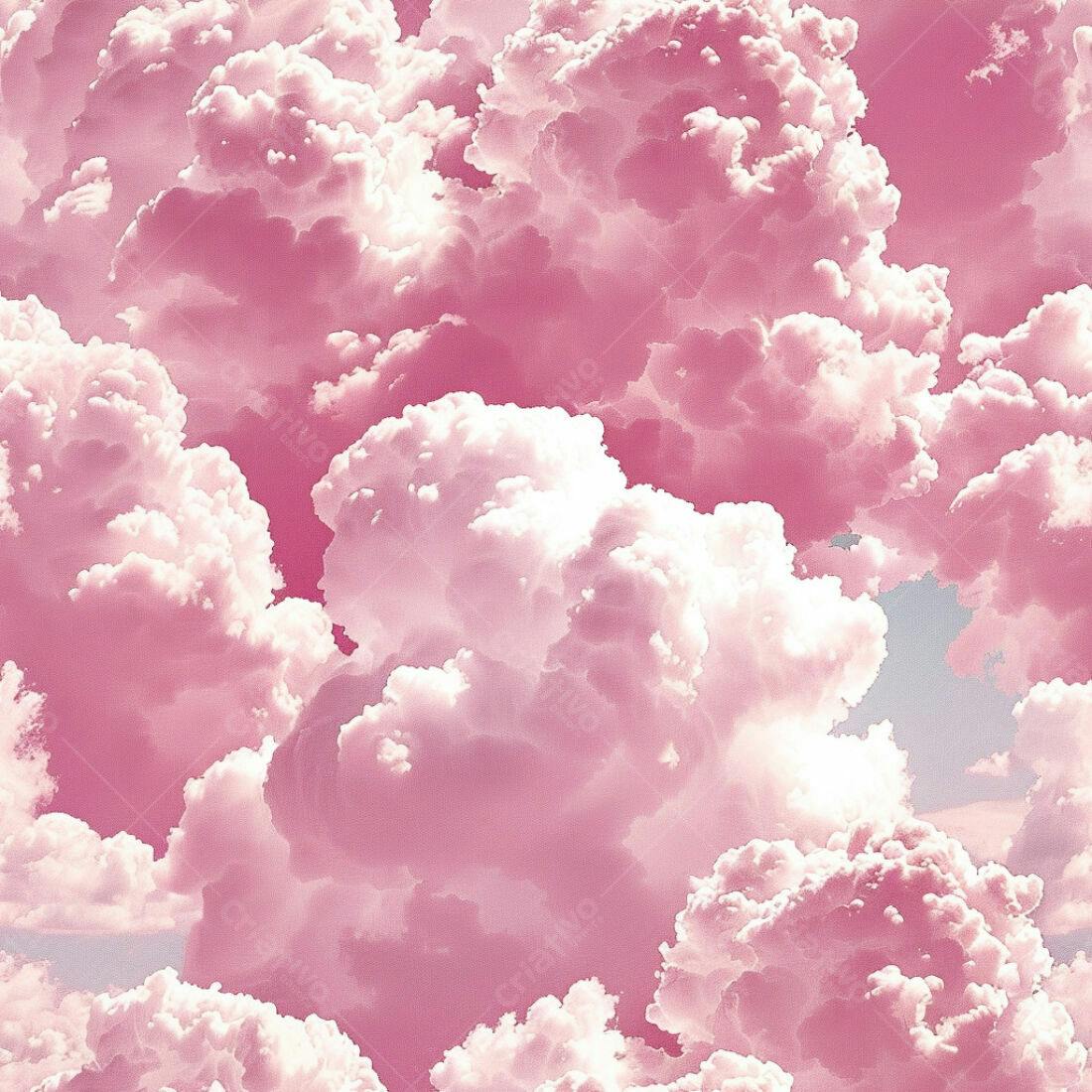 Textura Nuvens Rosa para Fundo Romântico