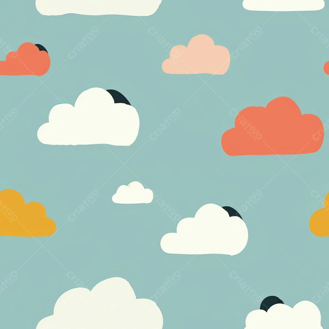 Textura Nuvens Coloridas para Fundo