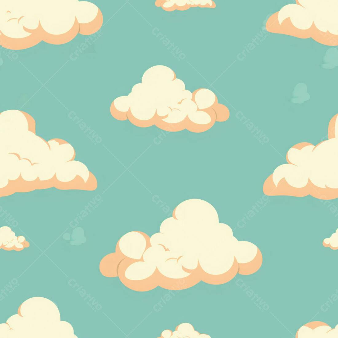 Textura Nuvem Pastel para Fundo