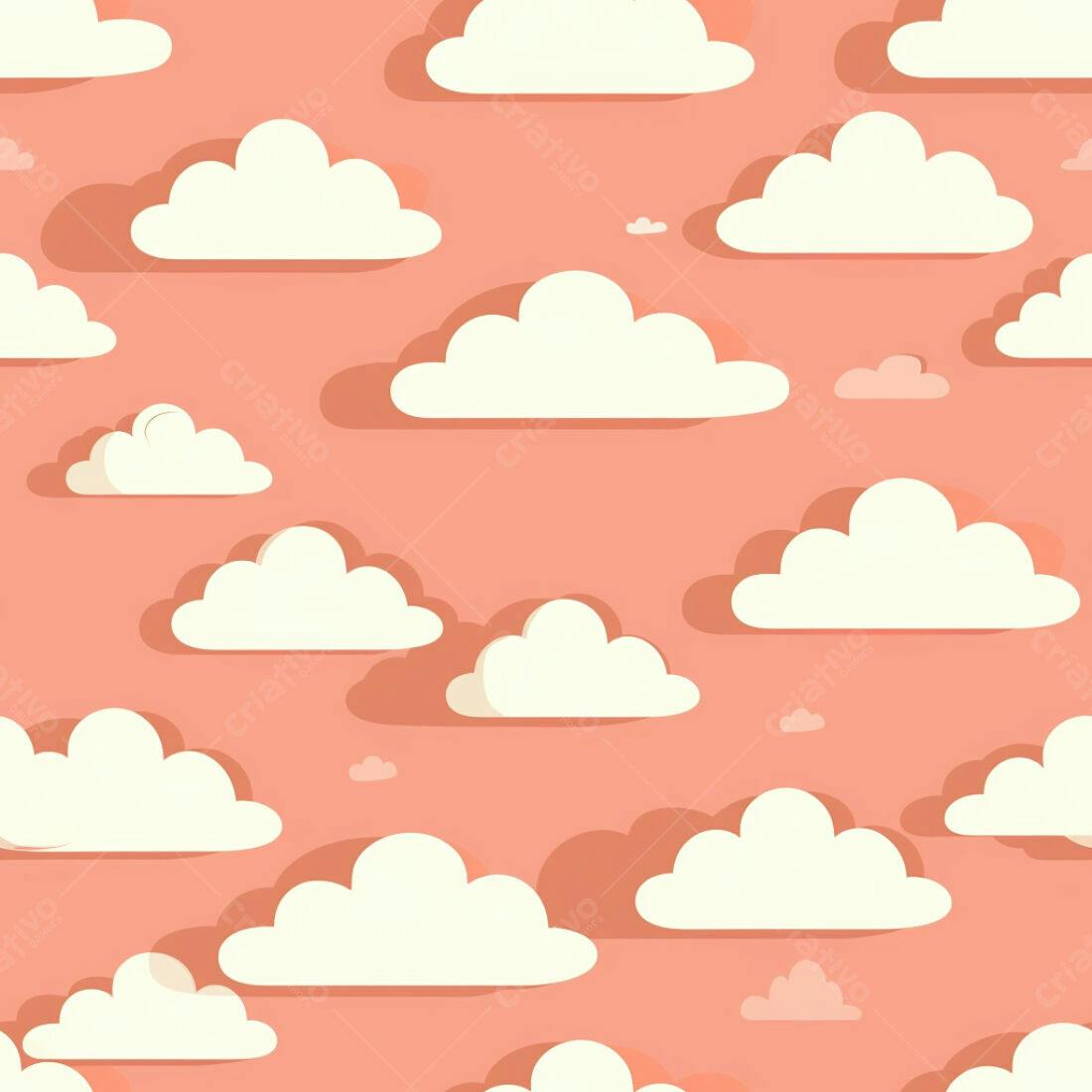 Textura Nuvens Rosa para Fundo