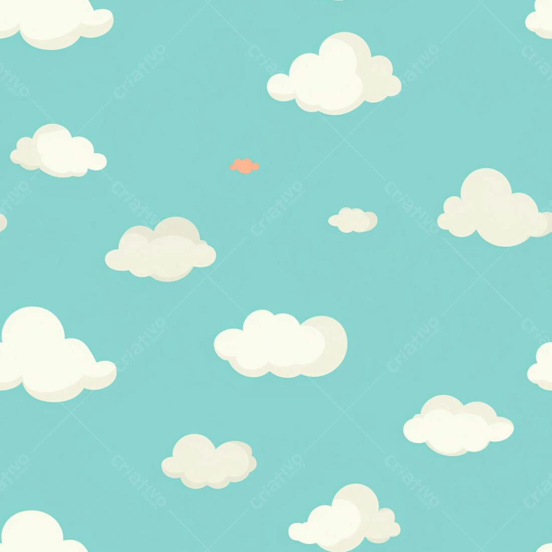 Textura céu com nuvens para fundo infantil