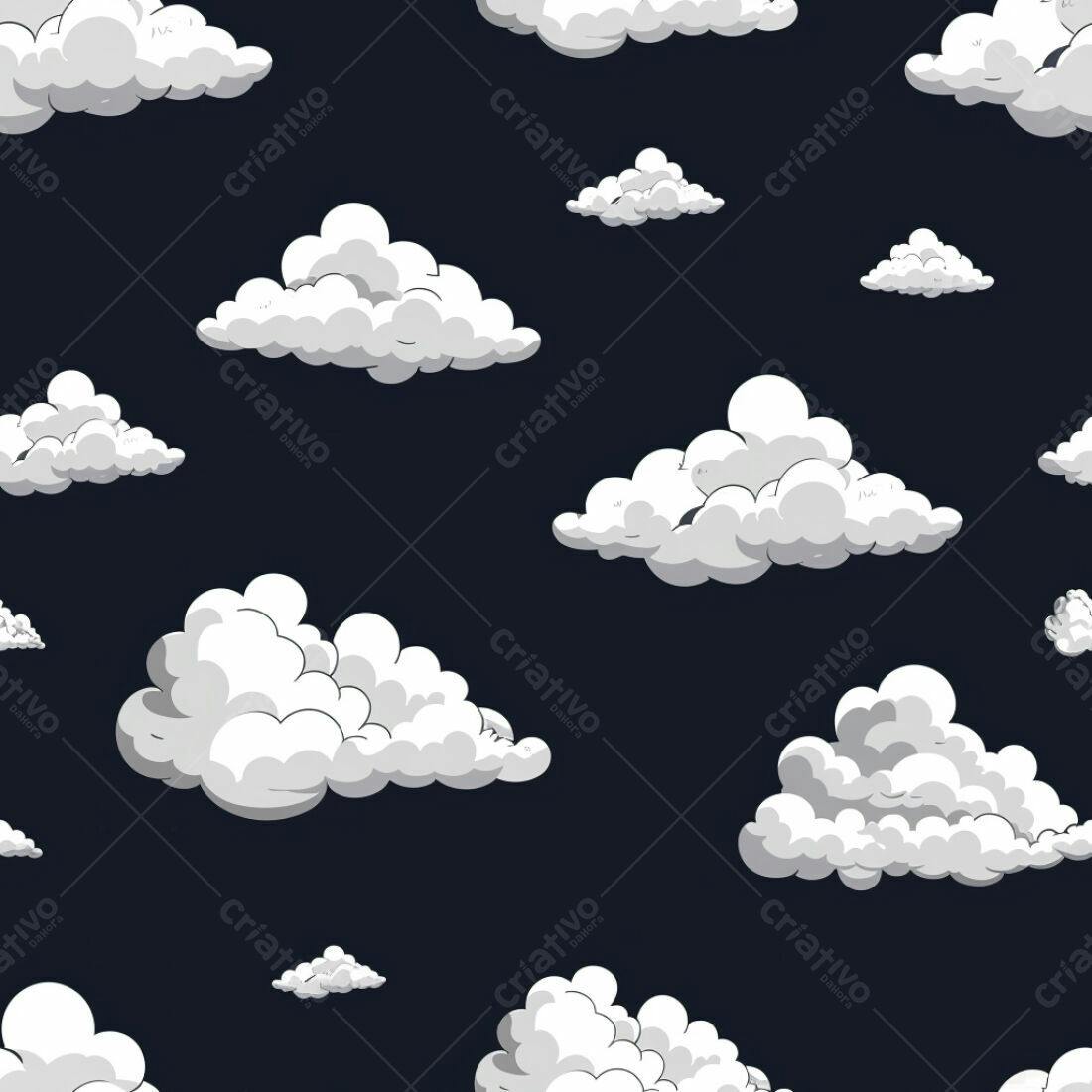 Textura Nuvens Brancas para Fundo