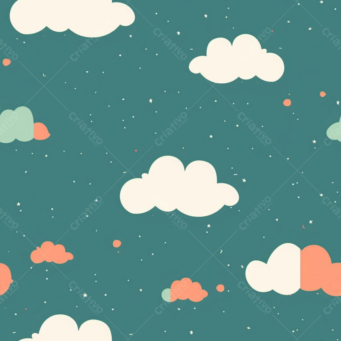 Textura Nuvem Infantil para Fundo