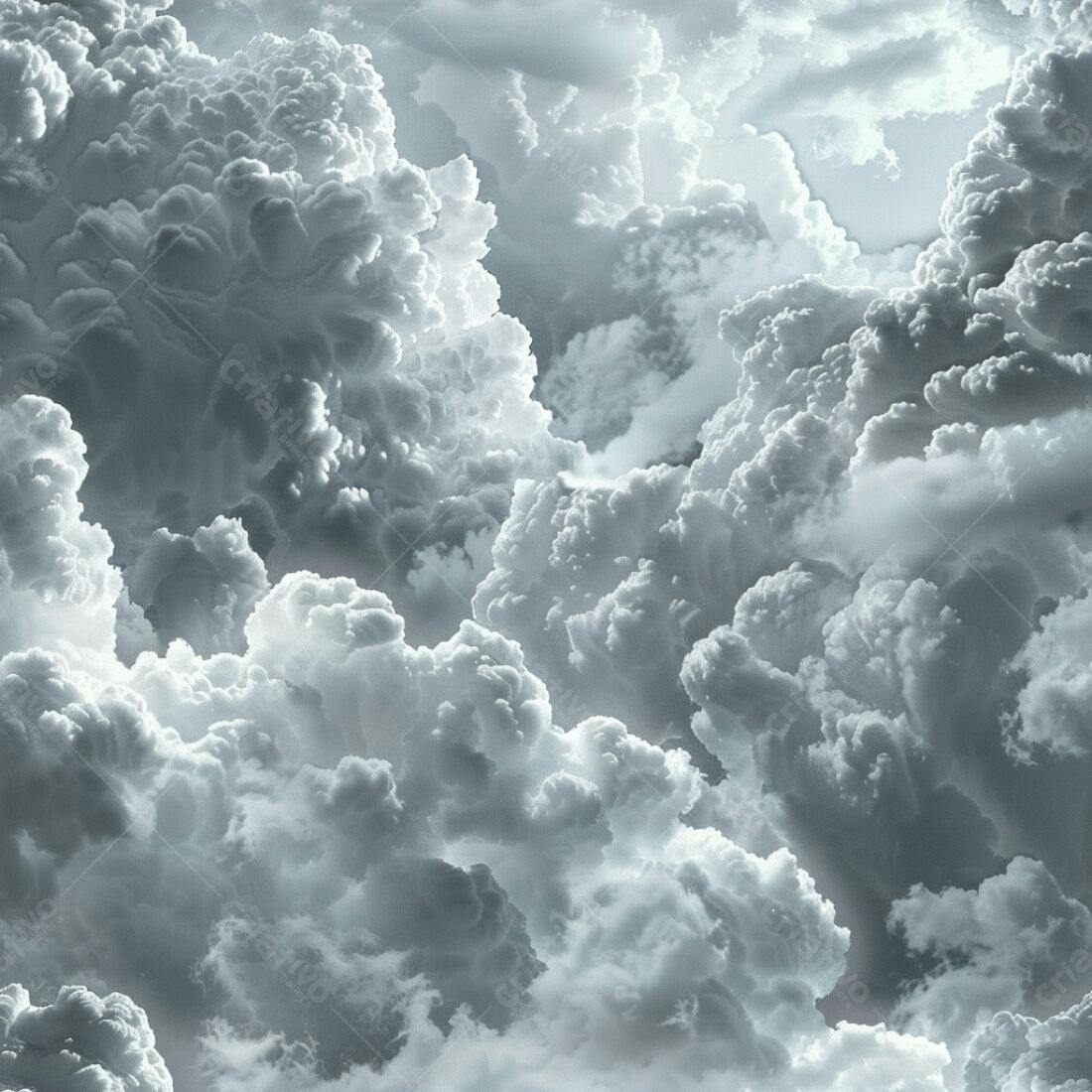 Textura Nuvens Cinza para Fundo