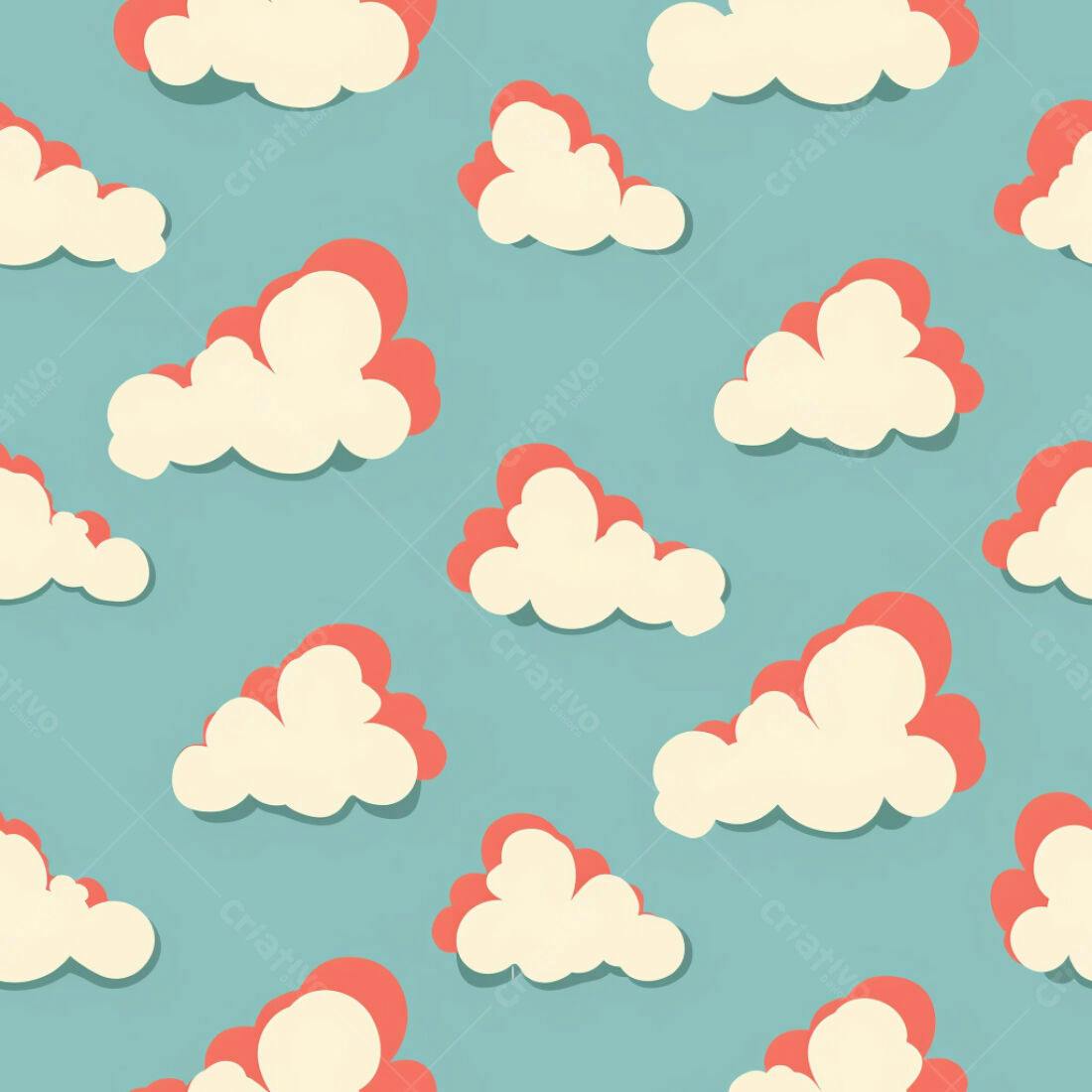 Textura Nuvens Pastel para Fundo