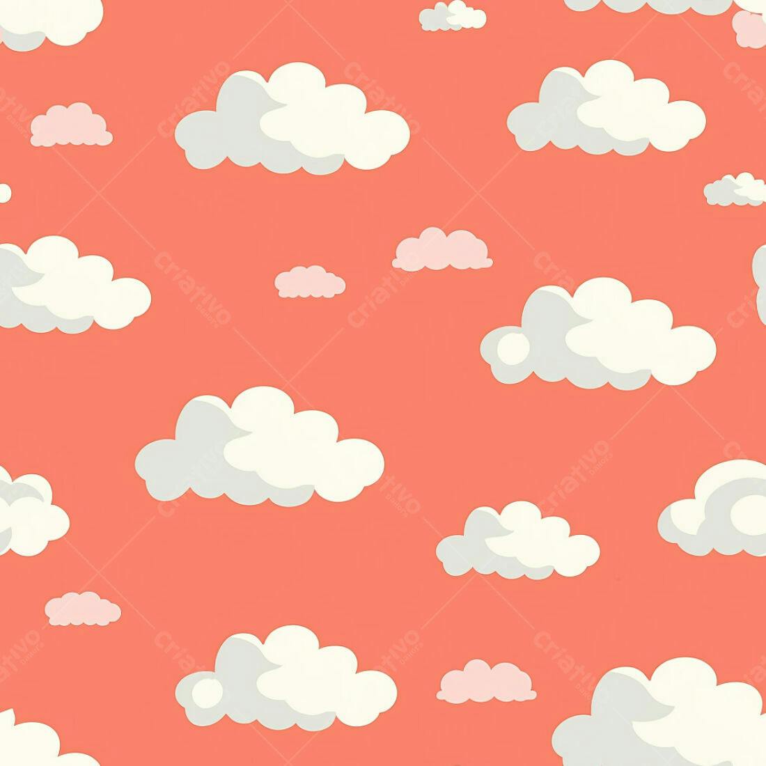Textura Nuvens Pastel para Fundo