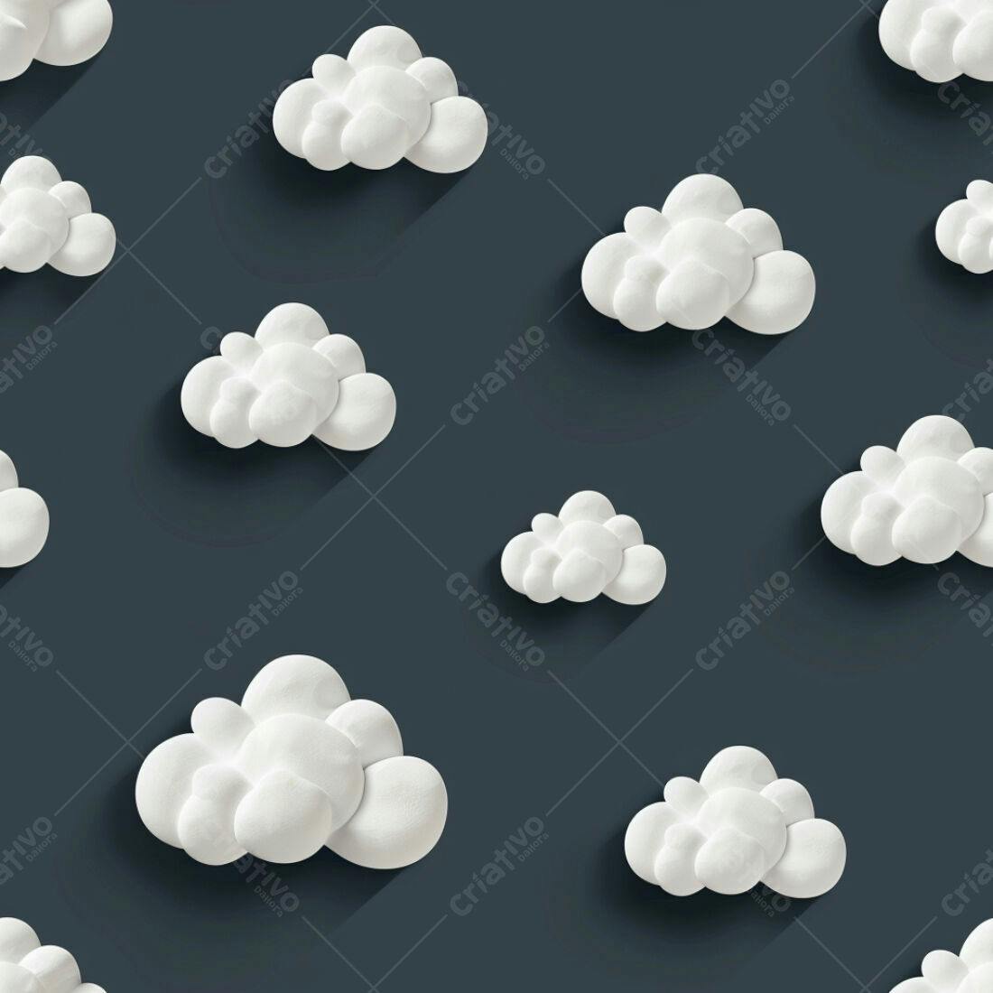 Textura Nuvens Brancas para Fundo