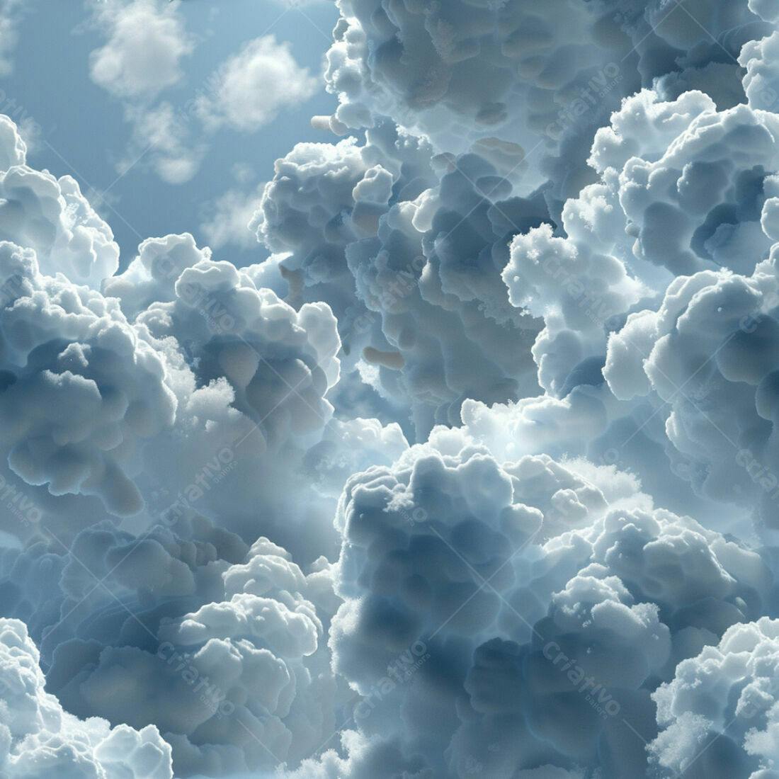 Textura Nuvens Azuladas para Fundo