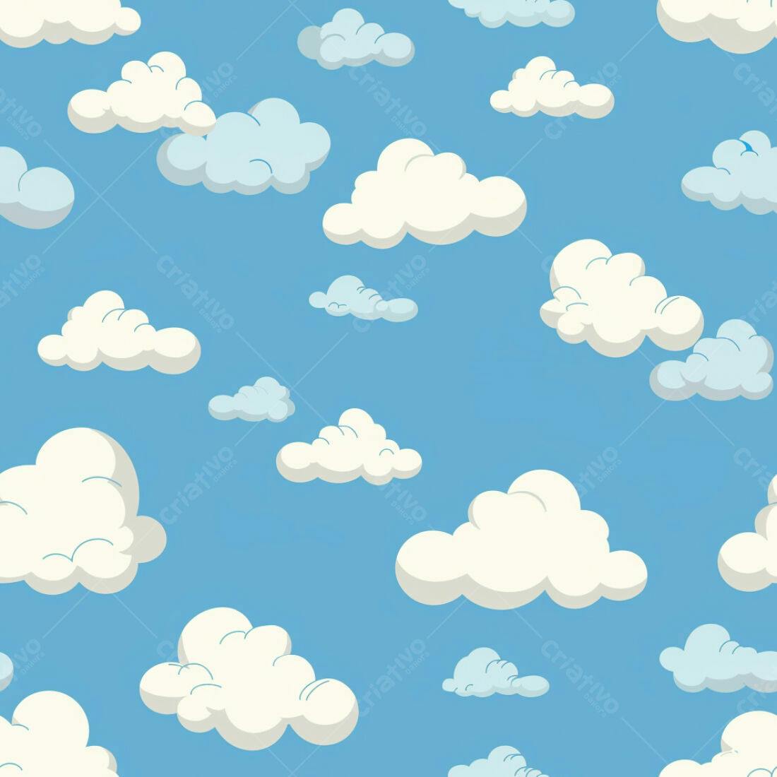 Textura Nuvens para Fundo Infantil