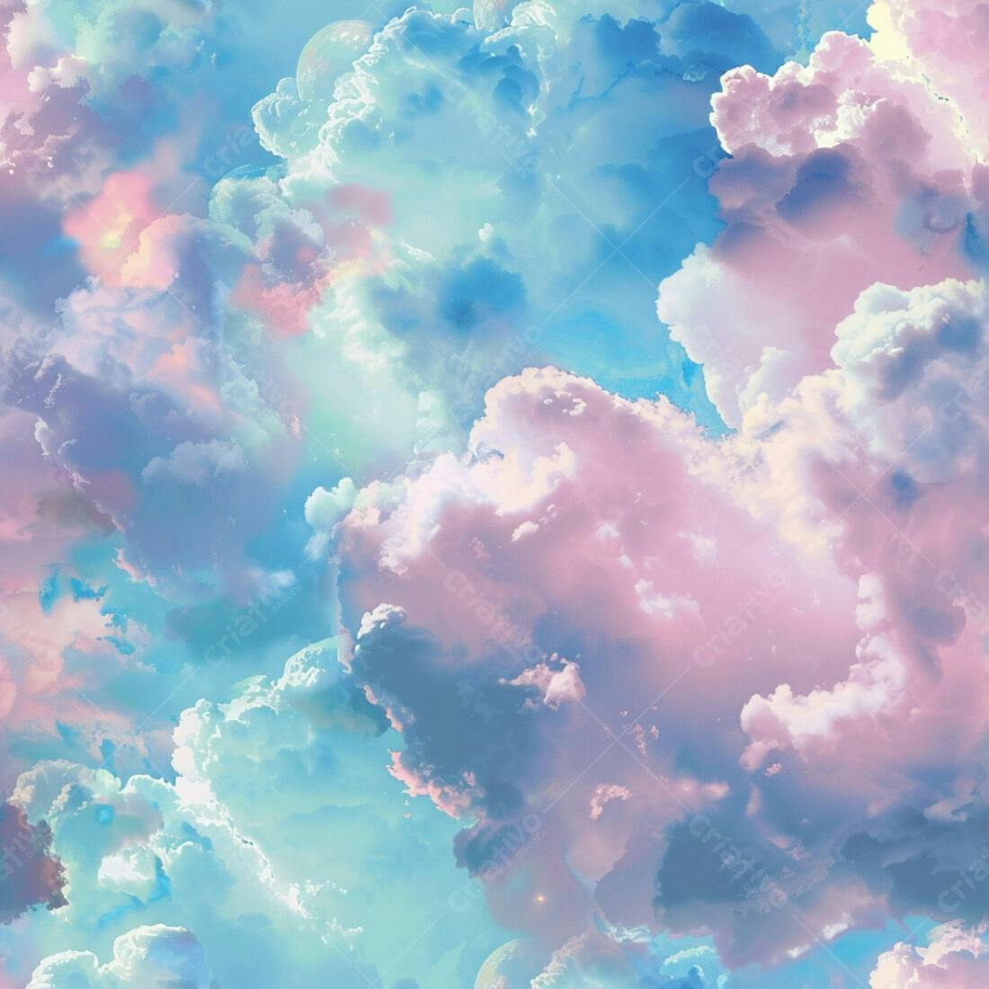 Textura céu pastel para fundo mágico