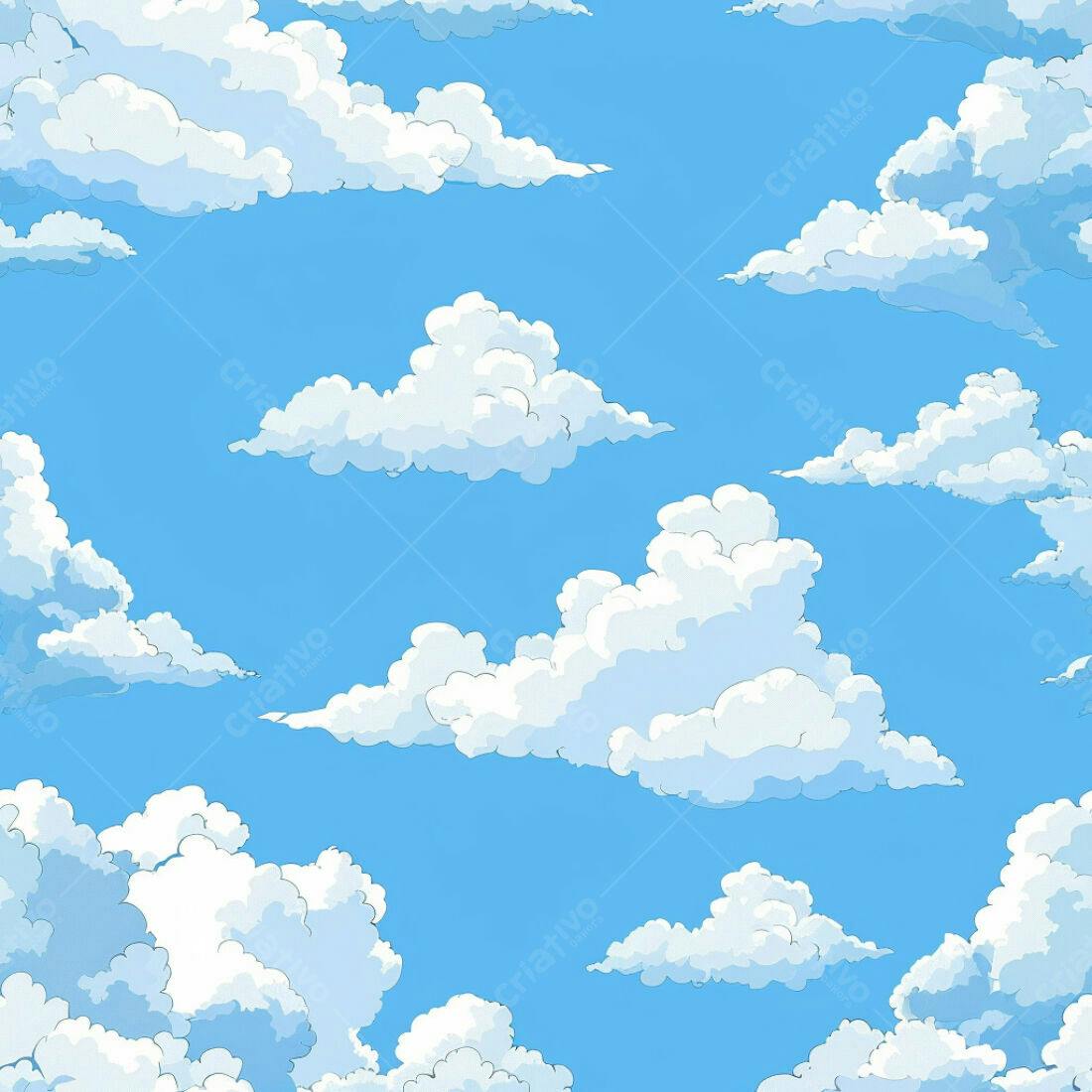 Textura Céu com Nuvens para Fundo