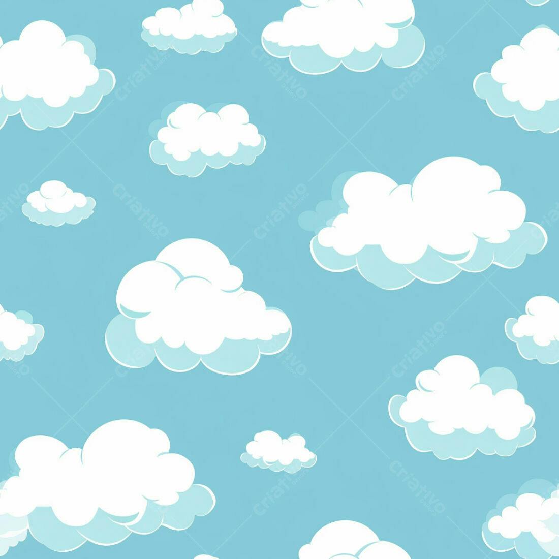 Textura Nuvens Claras para Fundo Infantil
