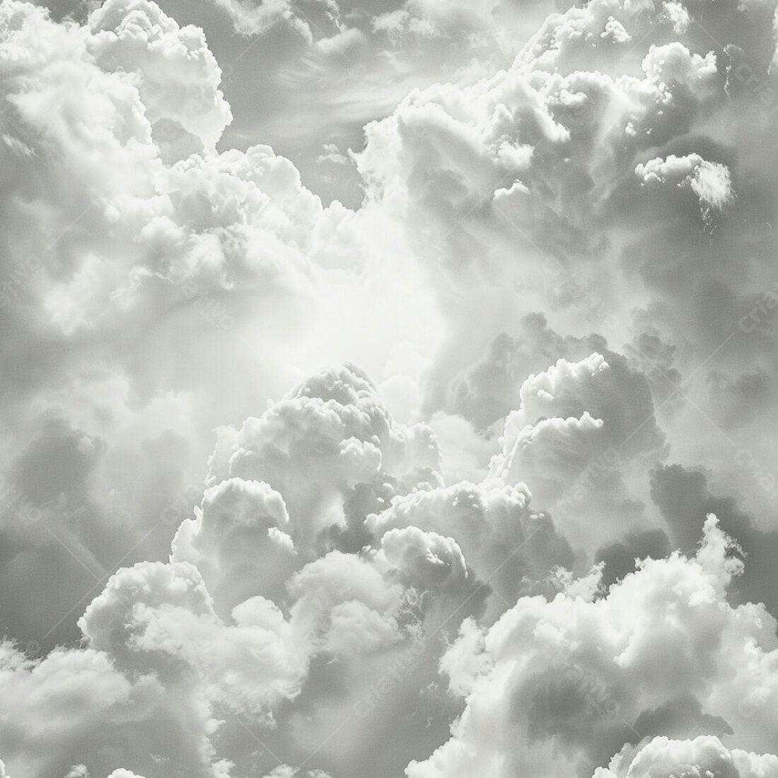 Textura céu nublado monocromático para fundo