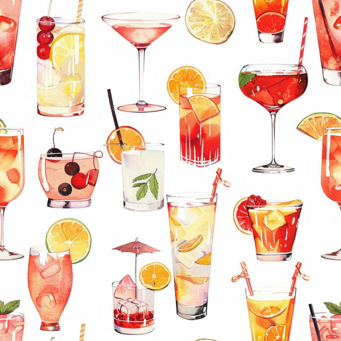 Textura Bebidas Coloridas para Fundo