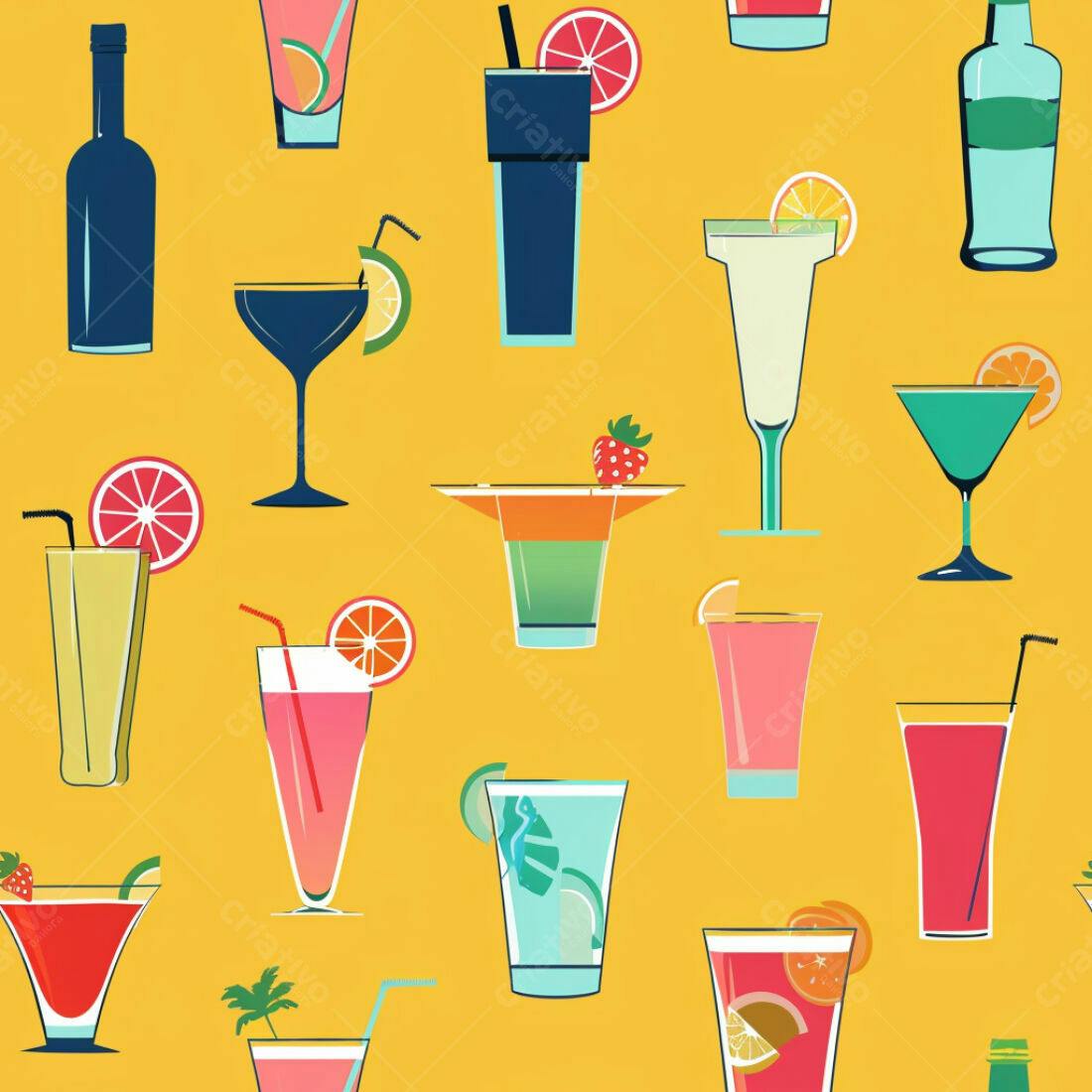 Textura Bebidas Coloridas para Fundo