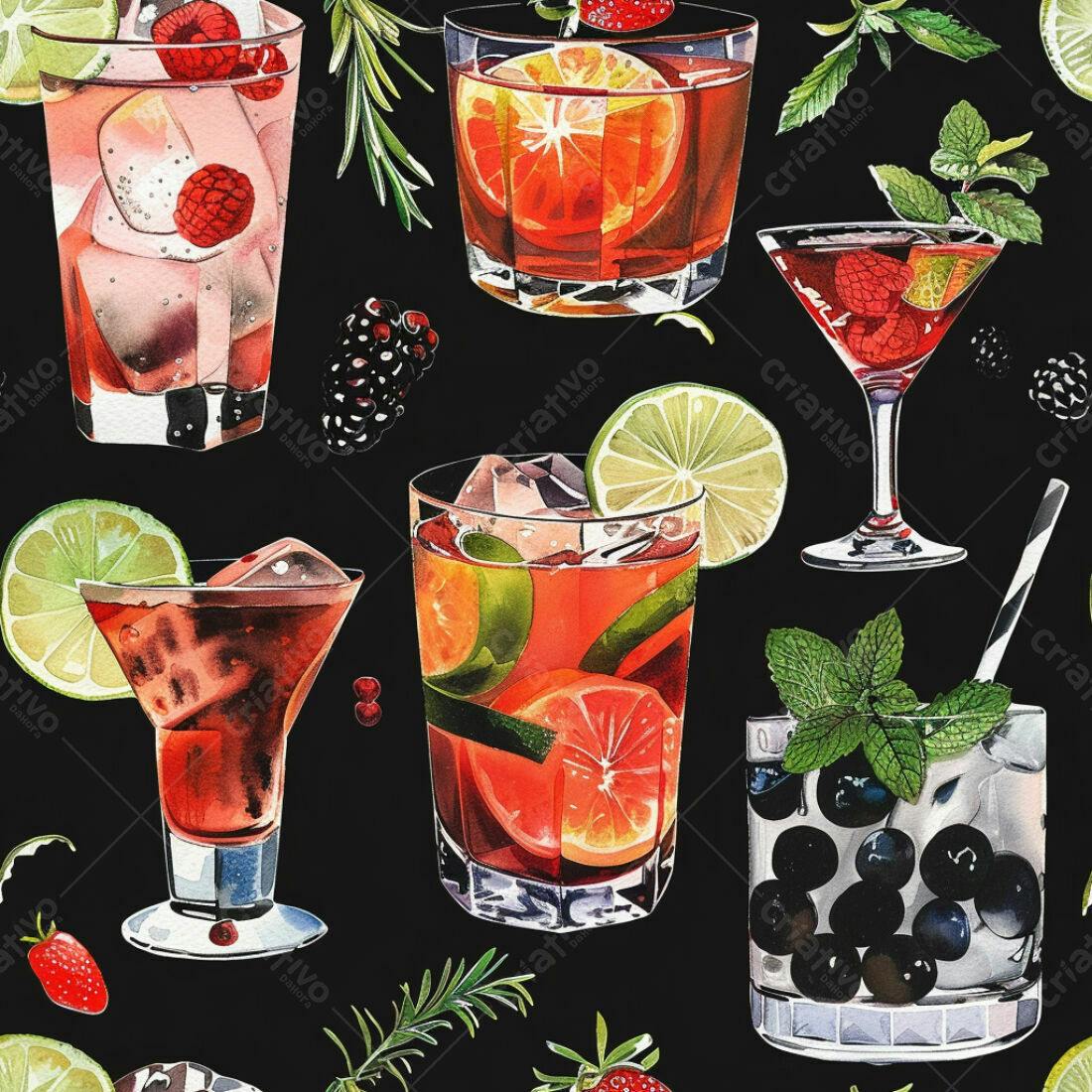 Textura Bebidas Coloridas para Fundo