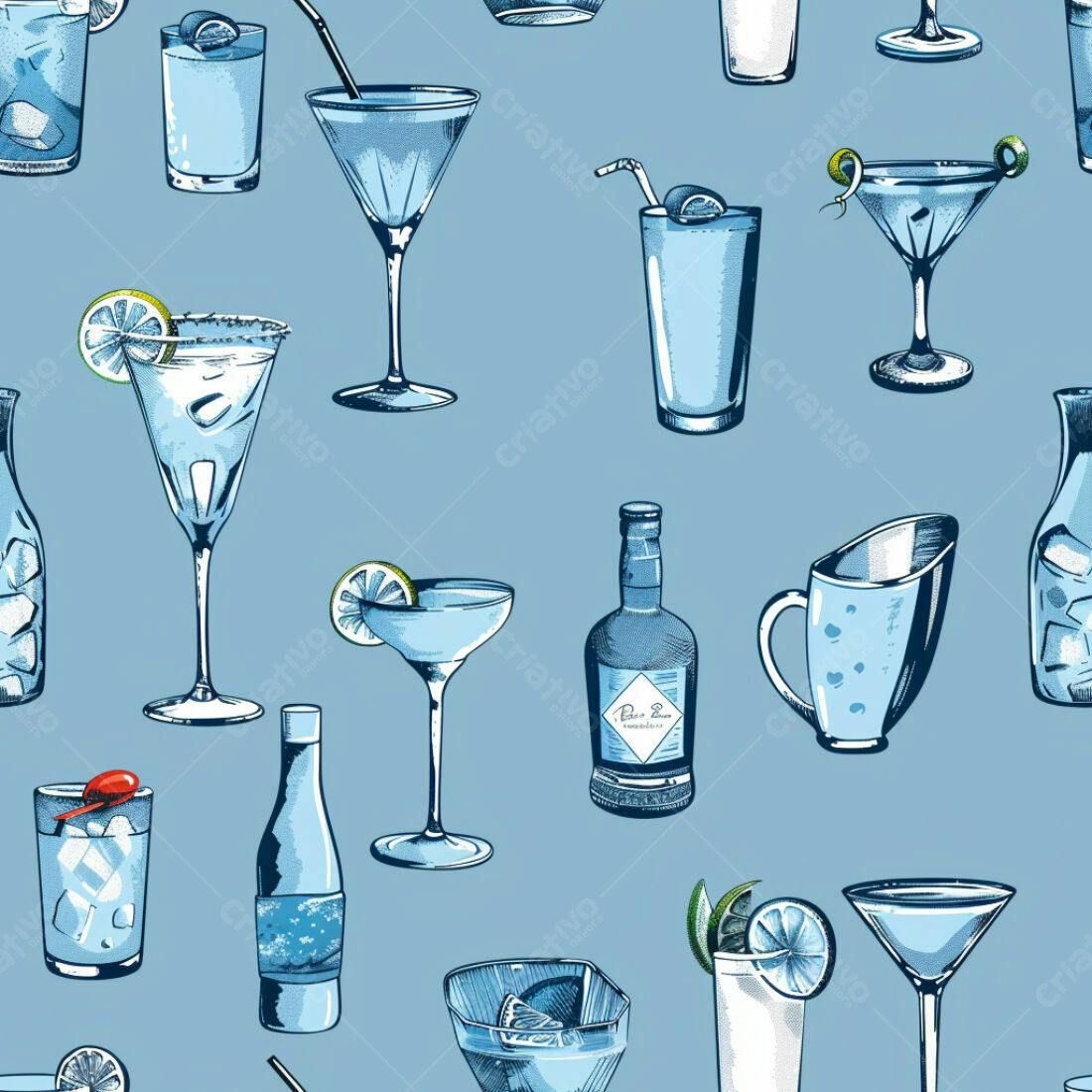 Textura Bebidas azuis para fundo