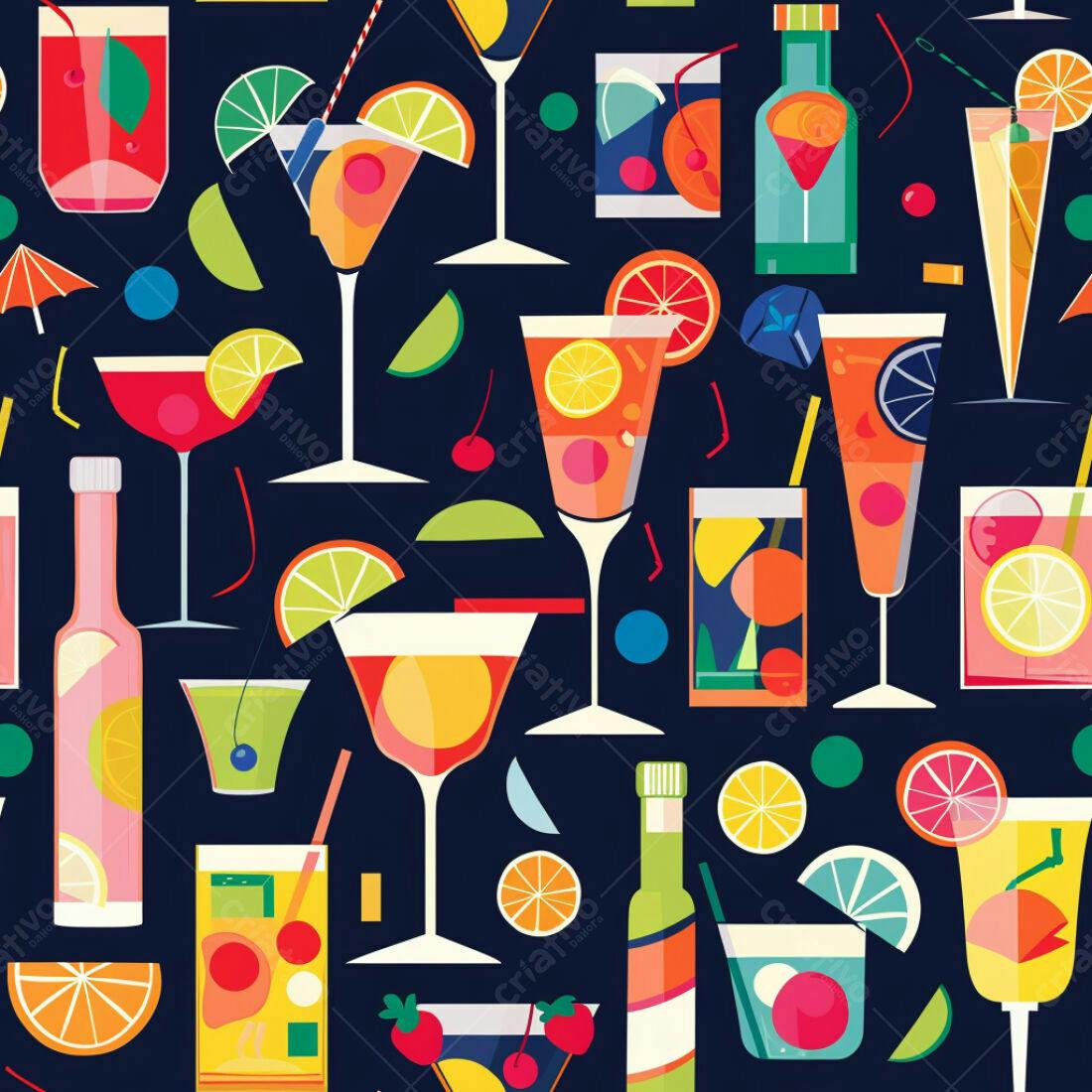 Textura Bebidas Coloridas para Fundo