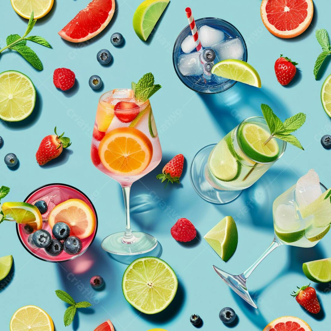 Textura Bebidas Refrescantes para Fundo
