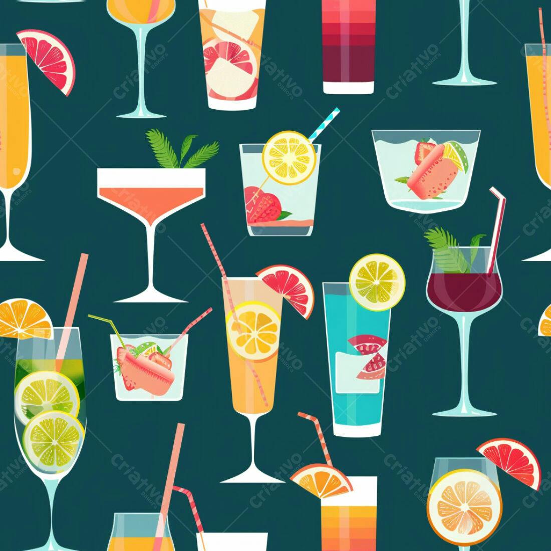 Textura Bebidas Coloridas para Fundo