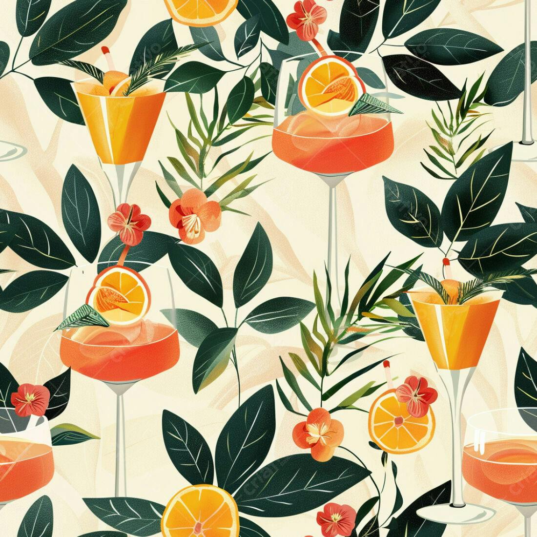 Textura Bebidas Tropicais para Fundo