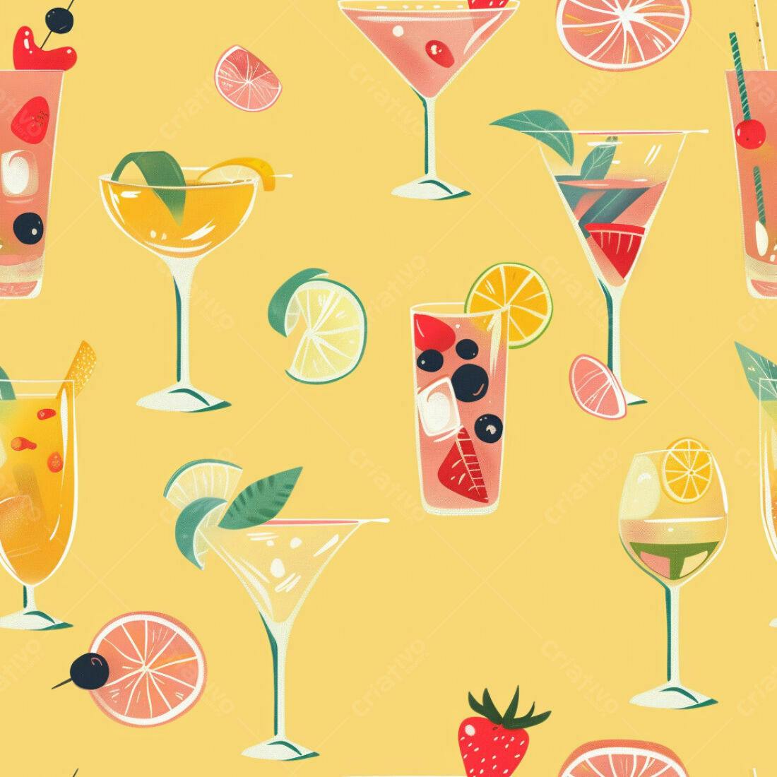Textura Bebidas Coloridas para Fundo