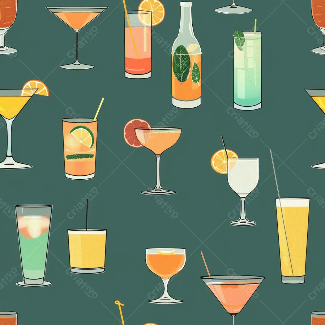 Textura Bebidas Coloridas para Fundo